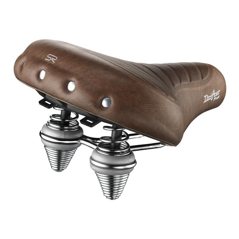 Siodło Selle Royal Premium Relaxed 90st. Drifter Plus unisex żelowe + sprężyny brązowe