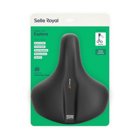 Siodło Selle Royal Explora Relaxed 90st. żelowe + elastomery unisex 598g