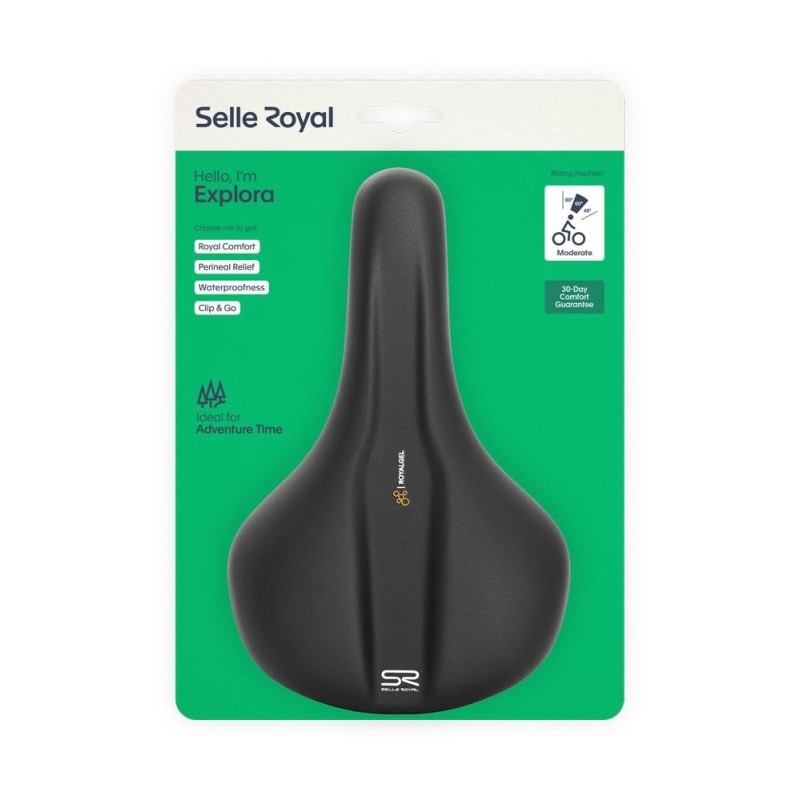 Siodło Selle Royal Explora Moderate 60st. żelowe + elastomery unisex 415g