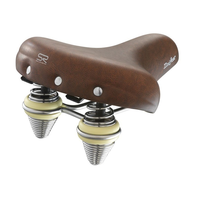 Siodło Selleroyal Premium Relaxed 90st Drifter Medium Brown Unisex Żelowe + Sprężyny